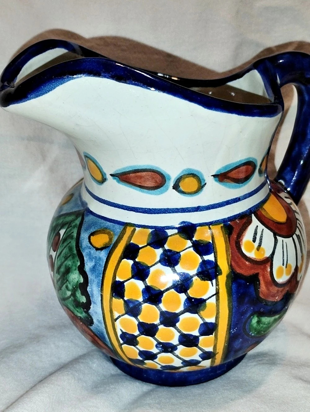 N.42 Hand-Painted Talavera Ceramic Pitchers Blue & White